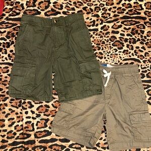 Old Navy Boy’s Olive and Khaki Cargo Shorts